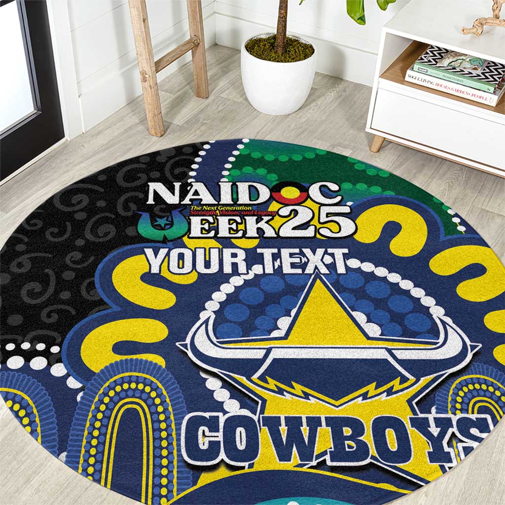 Custom NAIDOC Week 2025 Cowboys Round Carpet Indigenous Art