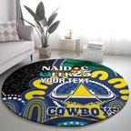 Custom NAIDOC Week 2025 Cowboys Round Carpet Indigenous Art