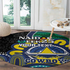 Custom NAIDOC Week 2025 Cowboys Round Carpet Indigenous Art