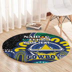 Custom NAIDOC Week 2025 Cowboys Round Carpet Indigenous Art