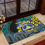 Custom NAIDOC Week 2025 Cowboys Rubber Doormat Indigenous Art