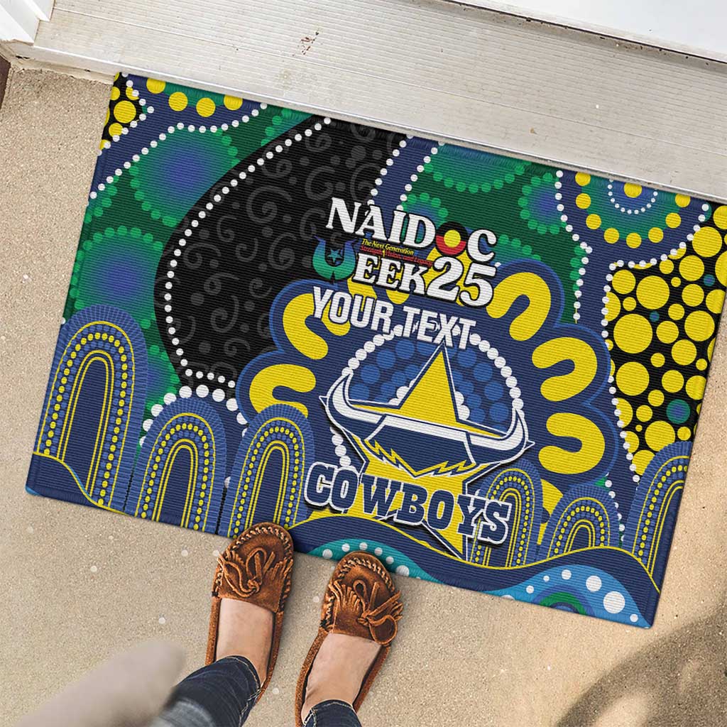 Custom NAIDOC Week 2025 Cowboys Rubber Doormat Indigenous Art