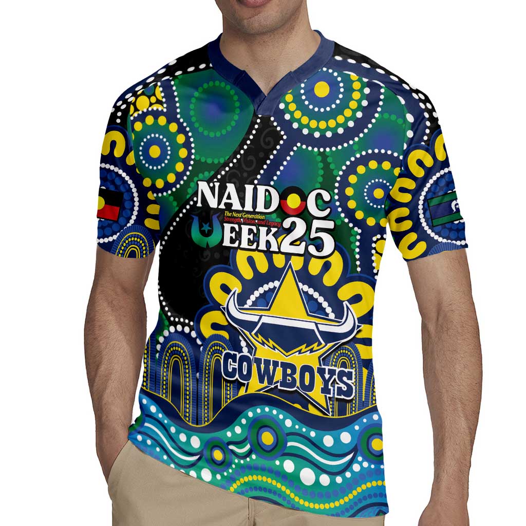 Custom NAIDOC Week 2025 Cowboys Rugby Jersey Indigenous Art