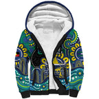 Custom NAIDOC Week 2025 Cowboys Sherpa Hoodie Indigenous Art