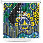 Custom NAIDOC Week 2025 Cowboys Shower Curtain Indigenous Art