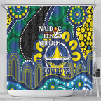 Custom NAIDOC Week 2025 Cowboys Shower Curtain Indigenous Art