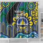 Custom NAIDOC Week 2025 Cowboys Shower Curtain Indigenous Art