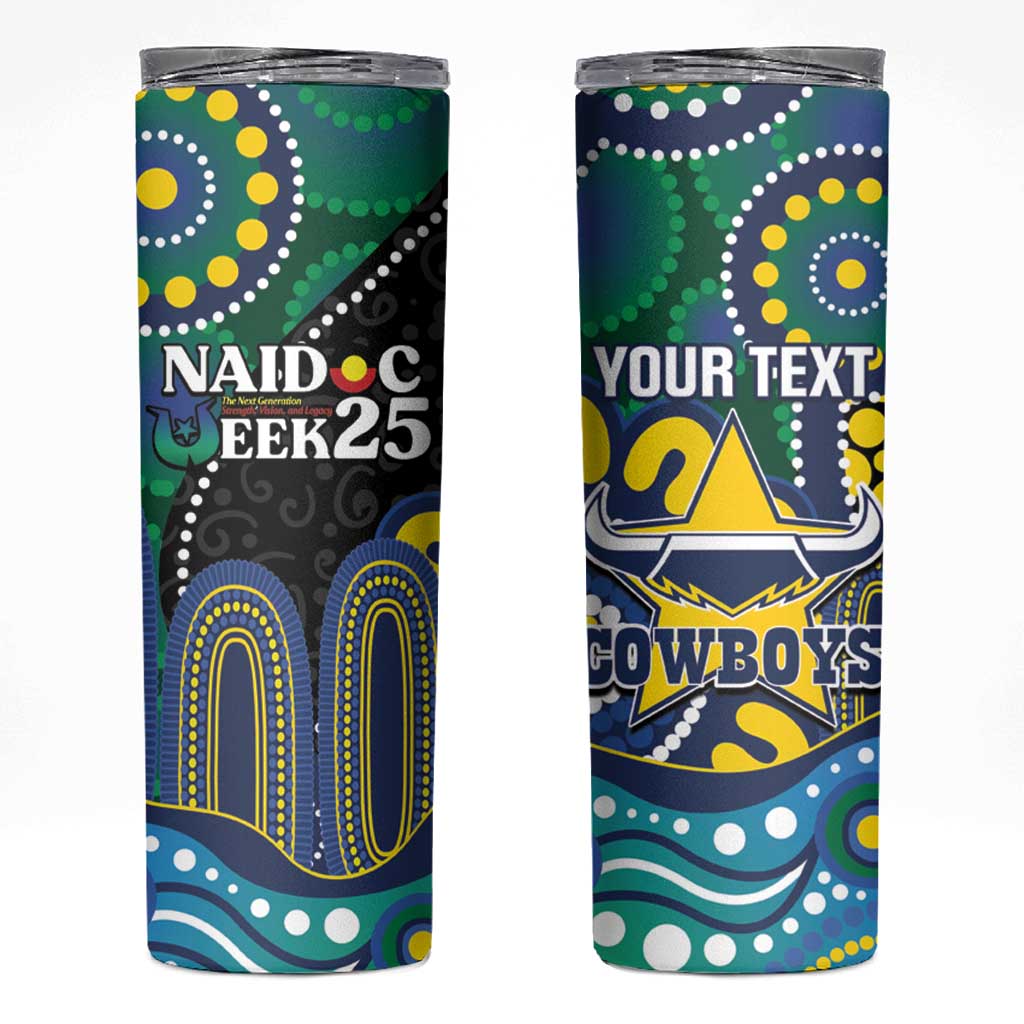 Custom NAIDOC Week 2025 Cowboys Skinny Tumbler Indigenous Art