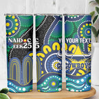 Custom NAIDOC Week 2025 Cowboys Skinny Tumbler Indigenous Art