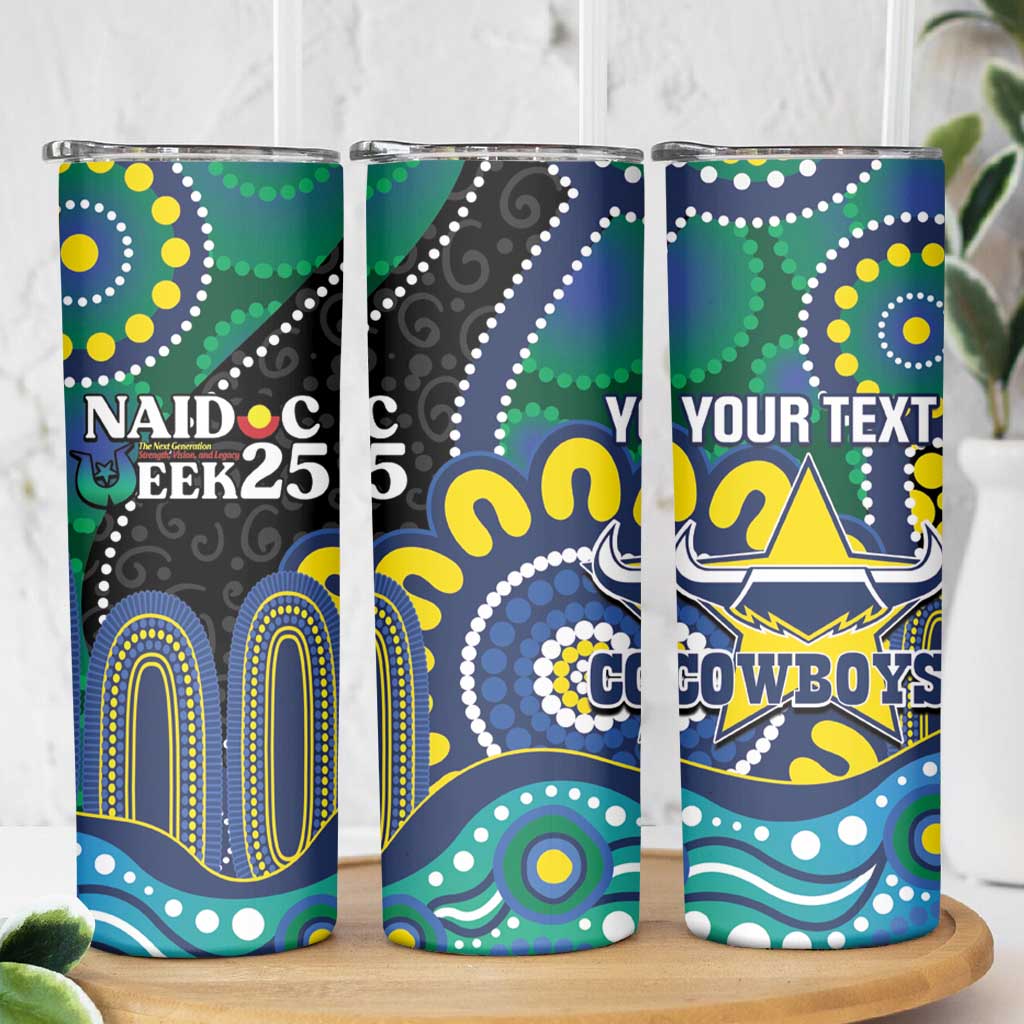 Custom NAIDOC Week 2025 Cowboys Skinny Tumbler Indigenous Art