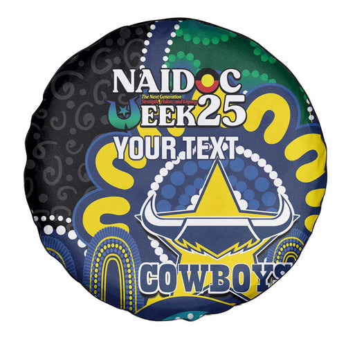 Custom NAIDOC Week 2025 Cowboys Spare Tire Cover Indigenous Art