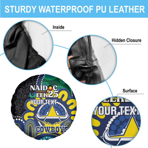 Custom NAIDOC Week 2025 Cowboys Spare Tire Cover Indigenous Art