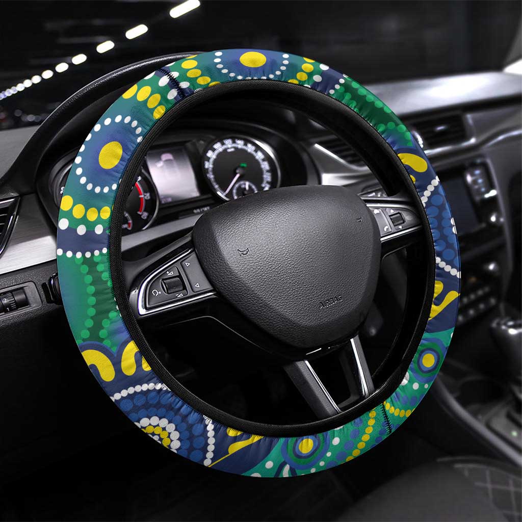 NAIDOC Week 2025 Cowboys Steering Wheel Cover Indigenous Art