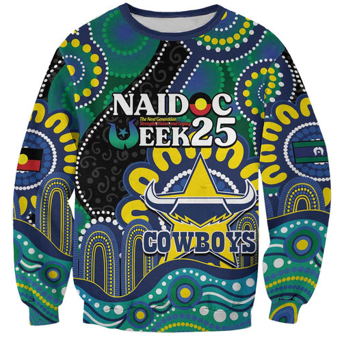 Custom NAIDOC Week 2025 Cowboys Sweatshirt Indigenous Art