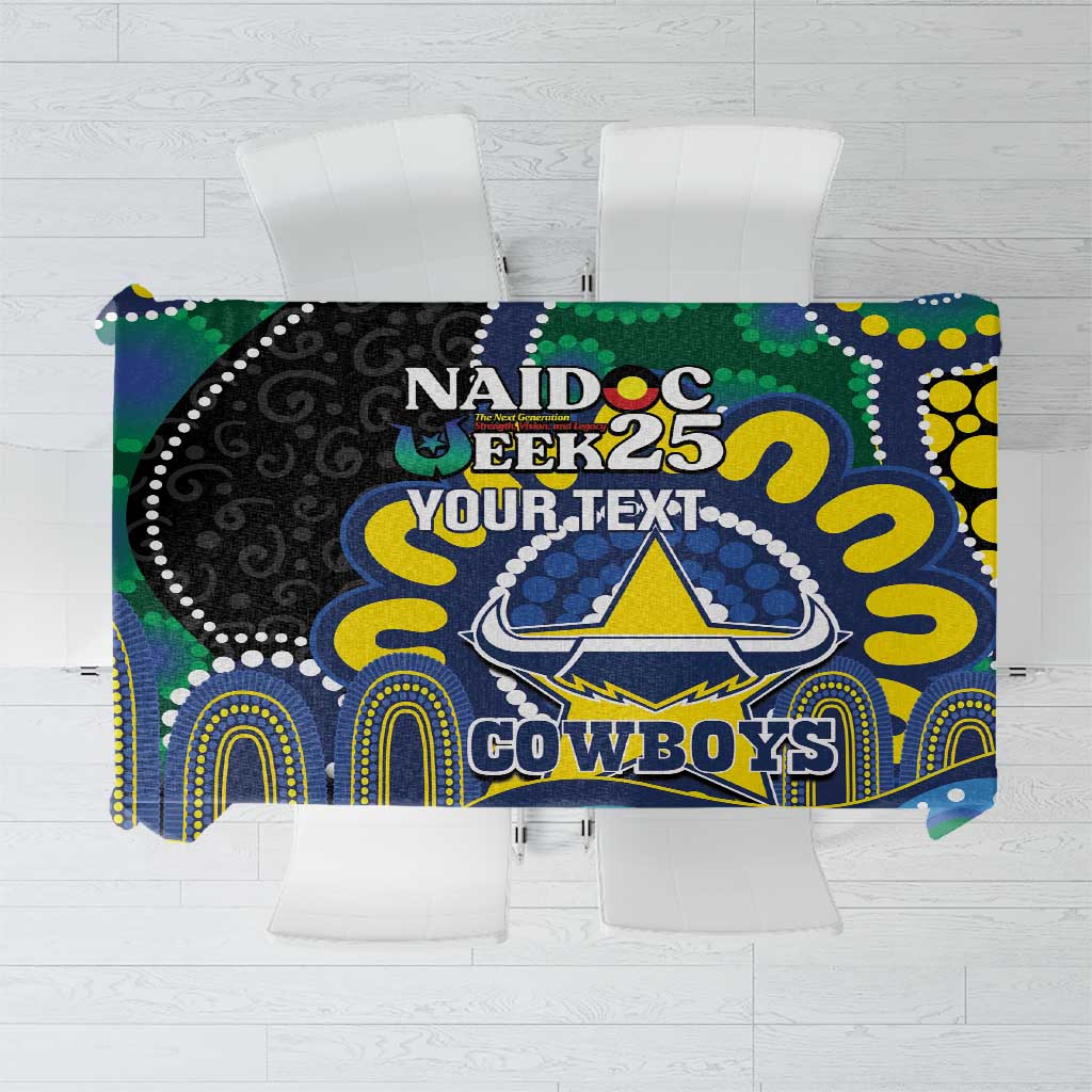 Custom NAIDOC Week 2025 Cowboys Tablecloth Indigenous Art
