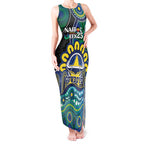 Custom NAIDOC Week 2025 Cowboys Tank Maxi Dress Indigenous Art