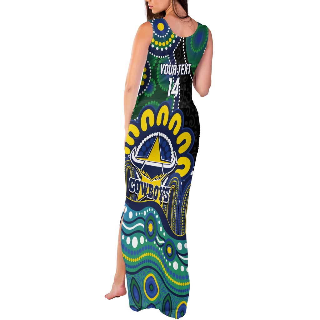 Custom NAIDOC Week 2025 Cowboys Tank Maxi Dress Indigenous Art