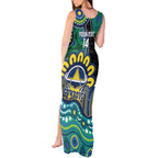 Custom NAIDOC Week 2025 Cowboys Tank Maxi Dress Indigenous Art