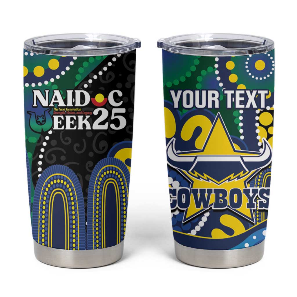 Custom NAIDOC Week 2025 Cowboys Tumbler Cup Indigenous Art
