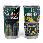 Custom NAIDOC Week 2025 Cowboys Tumbler Cup Indigenous Art