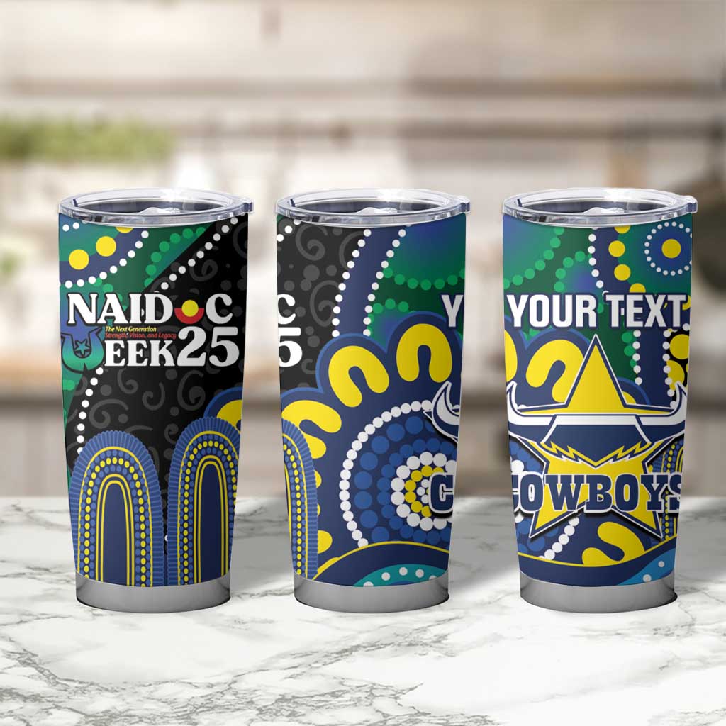 Custom NAIDOC Week 2025 Cowboys Tumbler Cup Indigenous Art