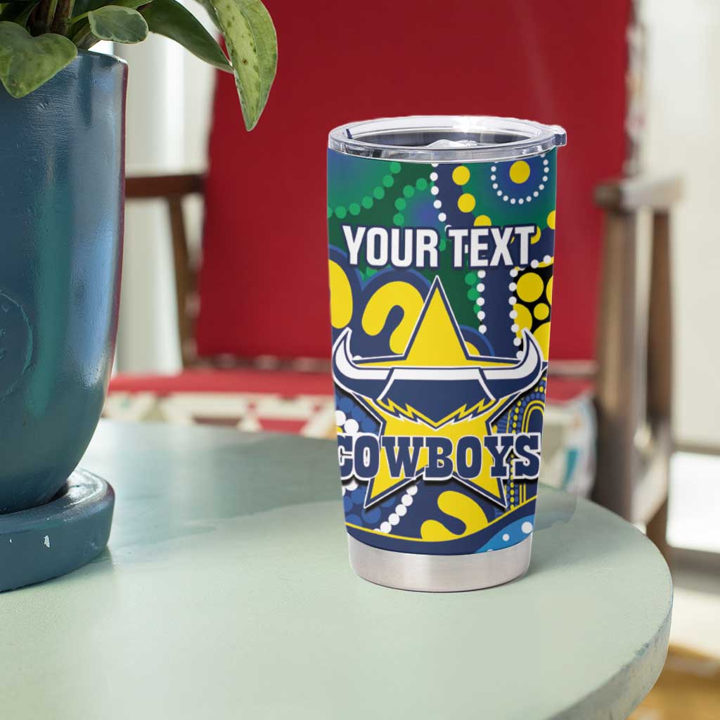 Custom NAIDOC Week 2025 Cowboys Tumbler Cup Indigenous Art