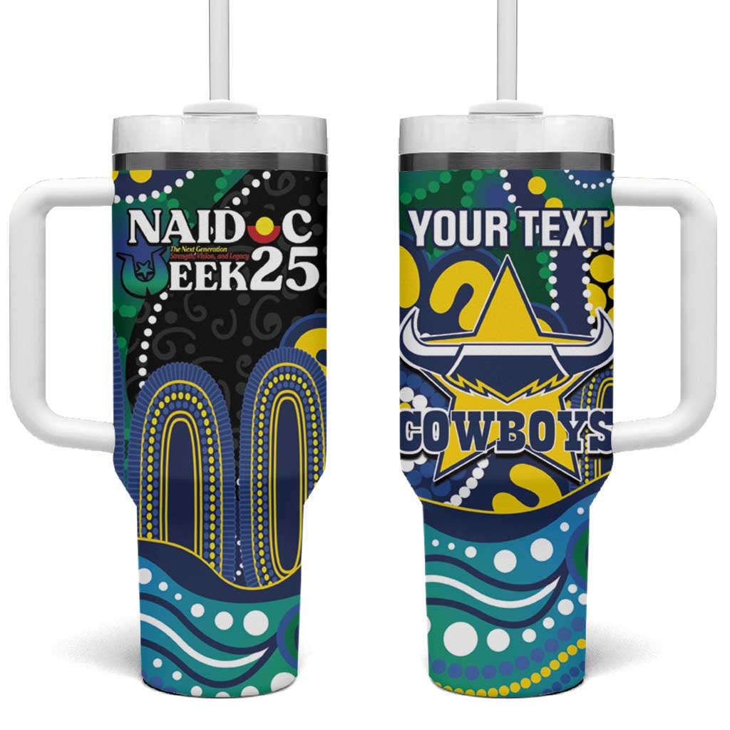 Custom NAIDOC Week 2025 Cowboys Tumbler With Handle Indigenous Art