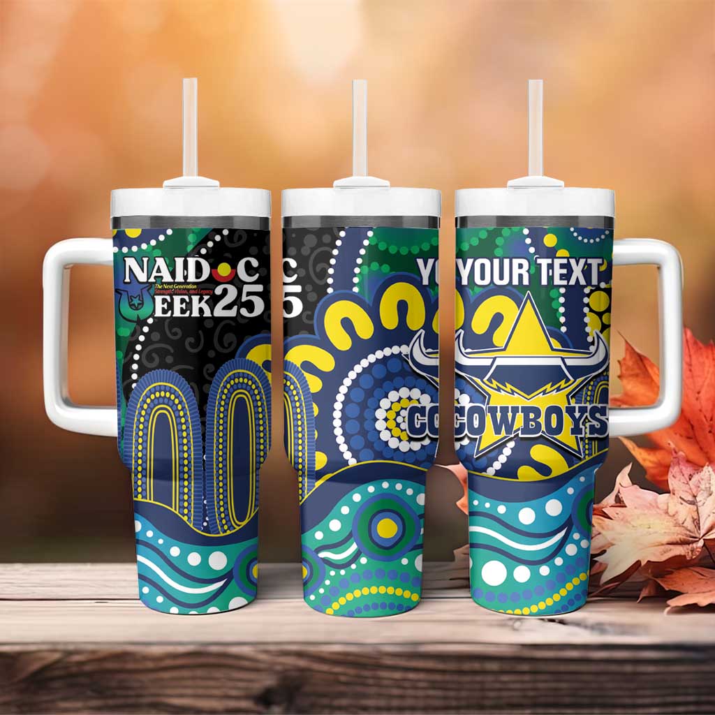 Custom NAIDOC Week 2025 Cowboys Tumbler With Handle Indigenous Art
