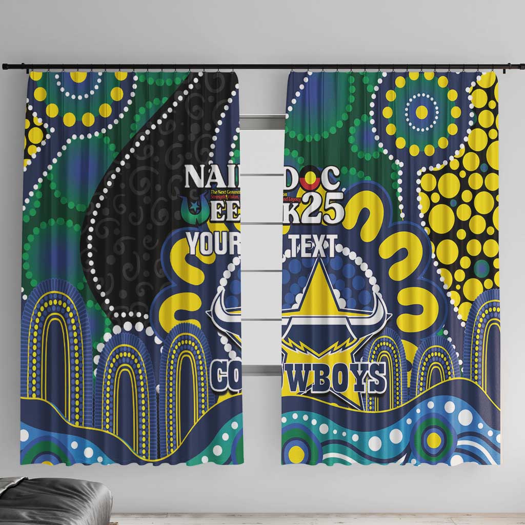 Custom NAIDOC Week 2025 Cowboys Window Curtain Indigenous Art
