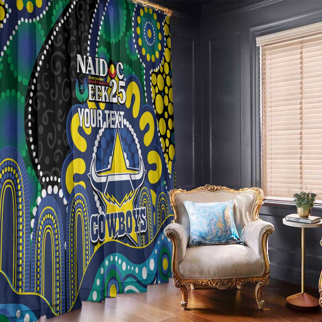 Custom NAIDOC Week 2025 Cowboys Window Curtain Indigenous Art