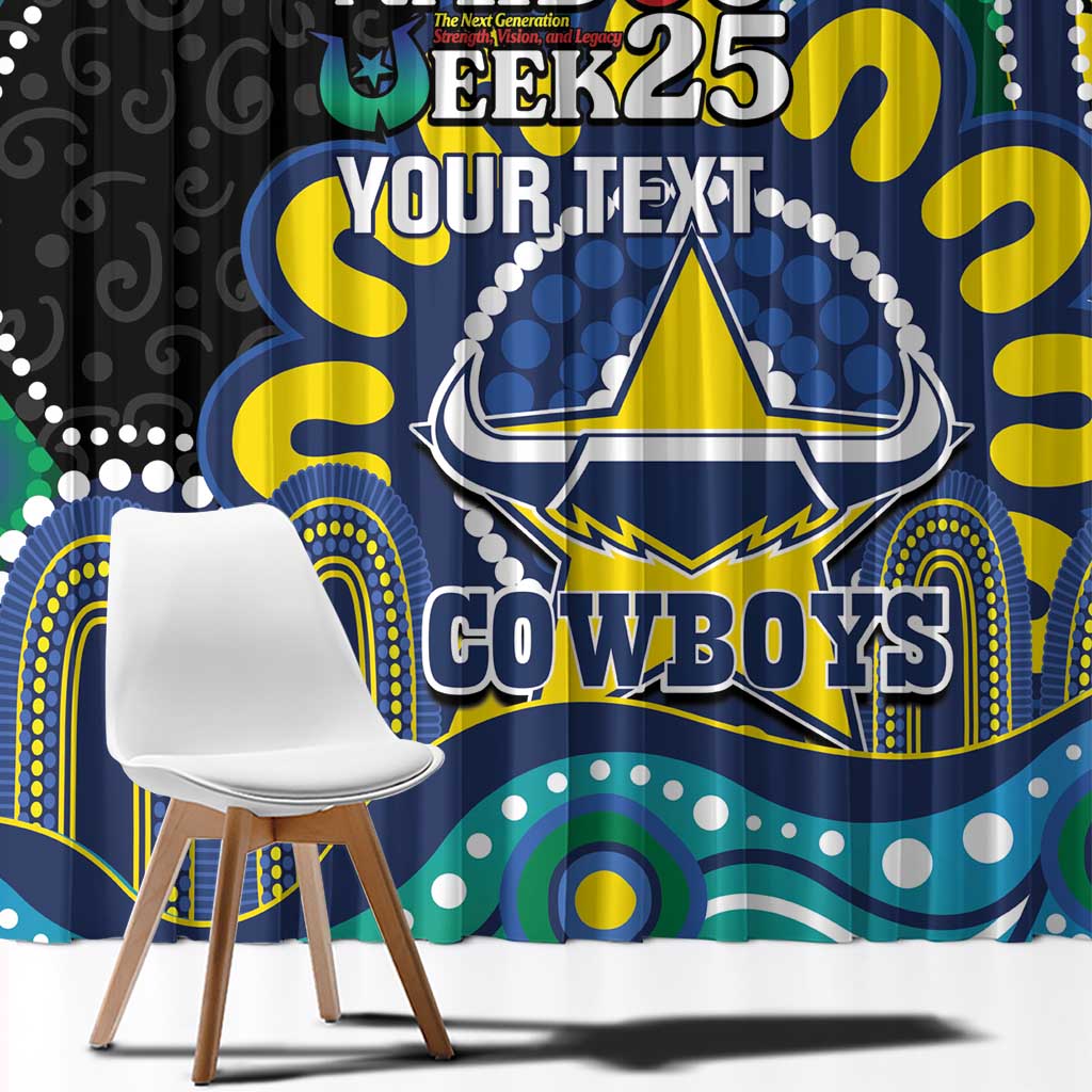 Custom NAIDOC Week 2025 Cowboys Window Curtain Indigenous Art