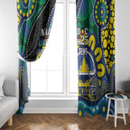 Custom NAIDOC Week 2025 Cowboys Window Curtain Indigenous Art