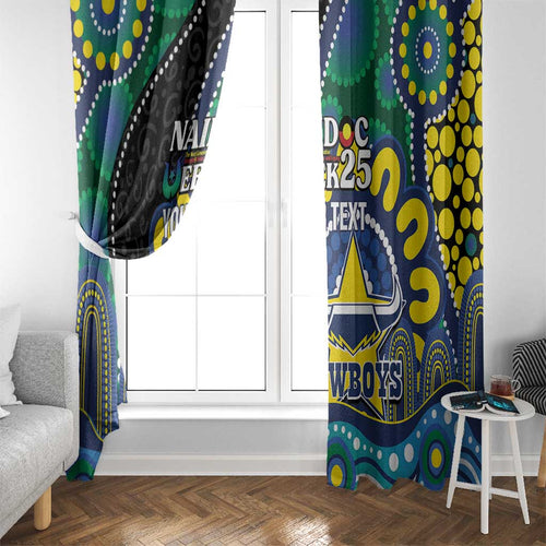 Custom NAIDOC Week 2025 Cowboys Window Curtain Indigenous Art