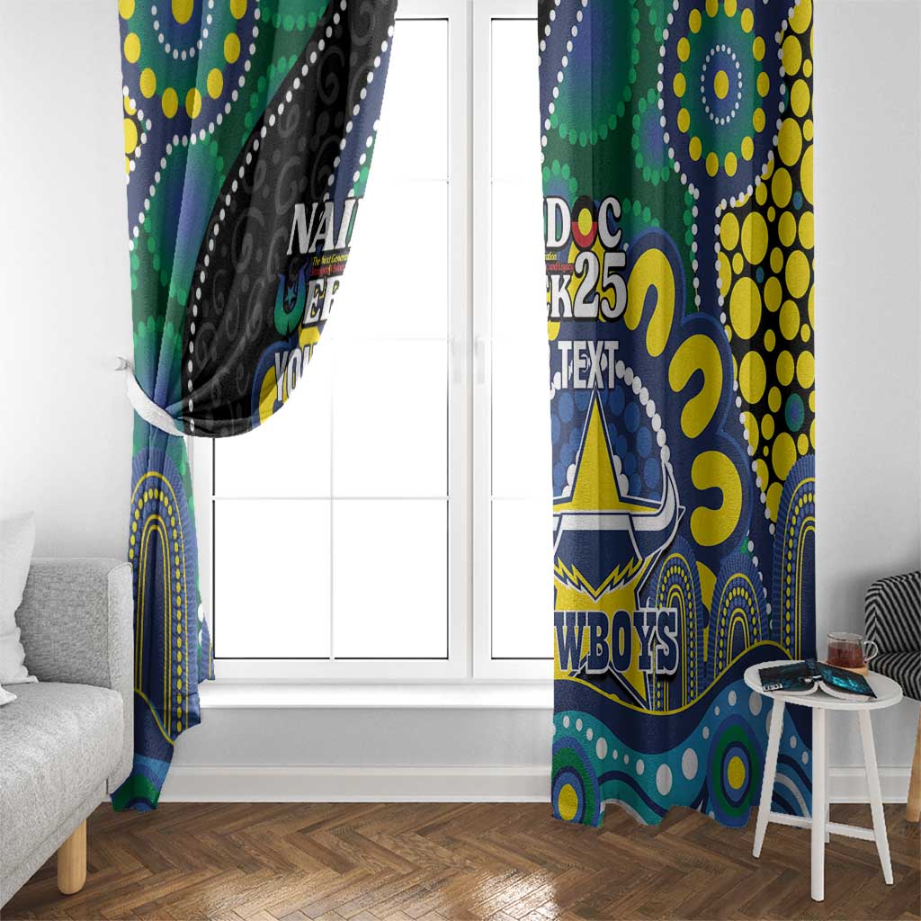 Custom NAIDOC Week 2025 Cowboys Window Curtain Indigenous Art