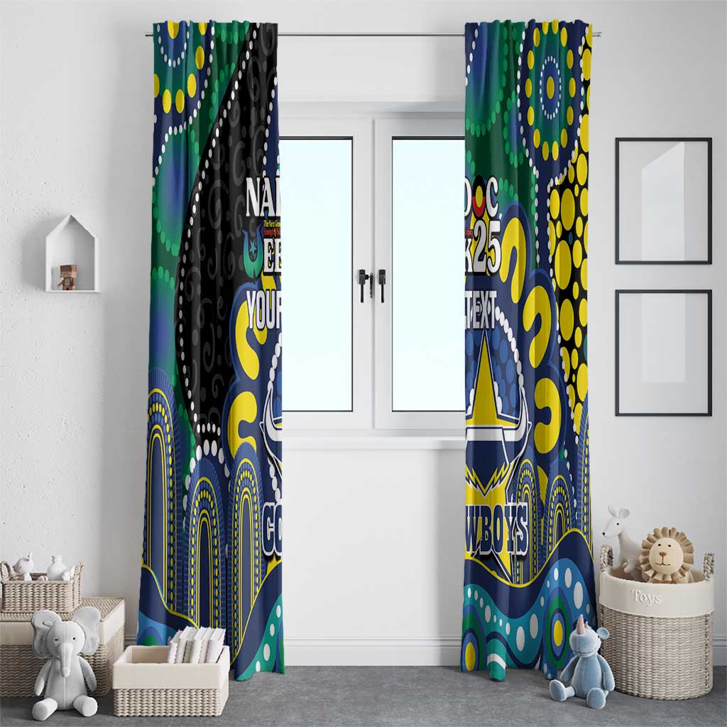 Custom NAIDOC Week 2025 Cowboys Window Curtain Indigenous Art
