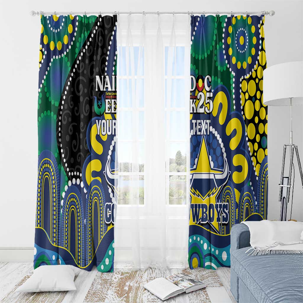 Custom NAIDOC Week 2025 Cowboys Window Curtain Indigenous Art