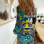 Custom NAIDOC Week 2025 Cowboys Women Casual Shirt Indigenous Art