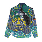 Custom NAIDOC Week 2025 Cowboys Women Casual Shirt Indigenous Art