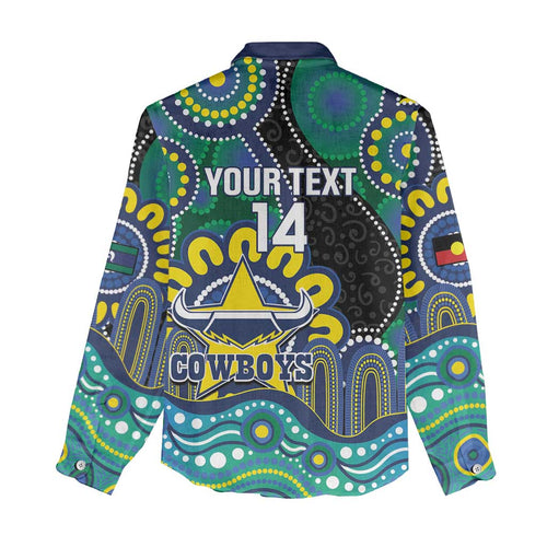 Custom NAIDOC Week 2025 Cowboys Women Casual Shirt Indigenous Art