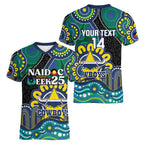 Custom NAIDOC Week 2025 Cowboys Women V-Neck T-Shirt Indigenous Art