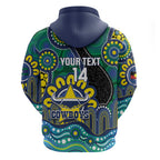Custom NAIDOC Week 2025 Cowboys Zip Hoodie Indigenous Art