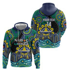 Custom NAIDOC Week 2025 Cowboys Zip Hoodie Indigenous Art