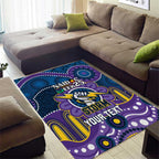 Custom NAIDOC Week 2025 Storm Area Rug Melbourne Indigenous Art