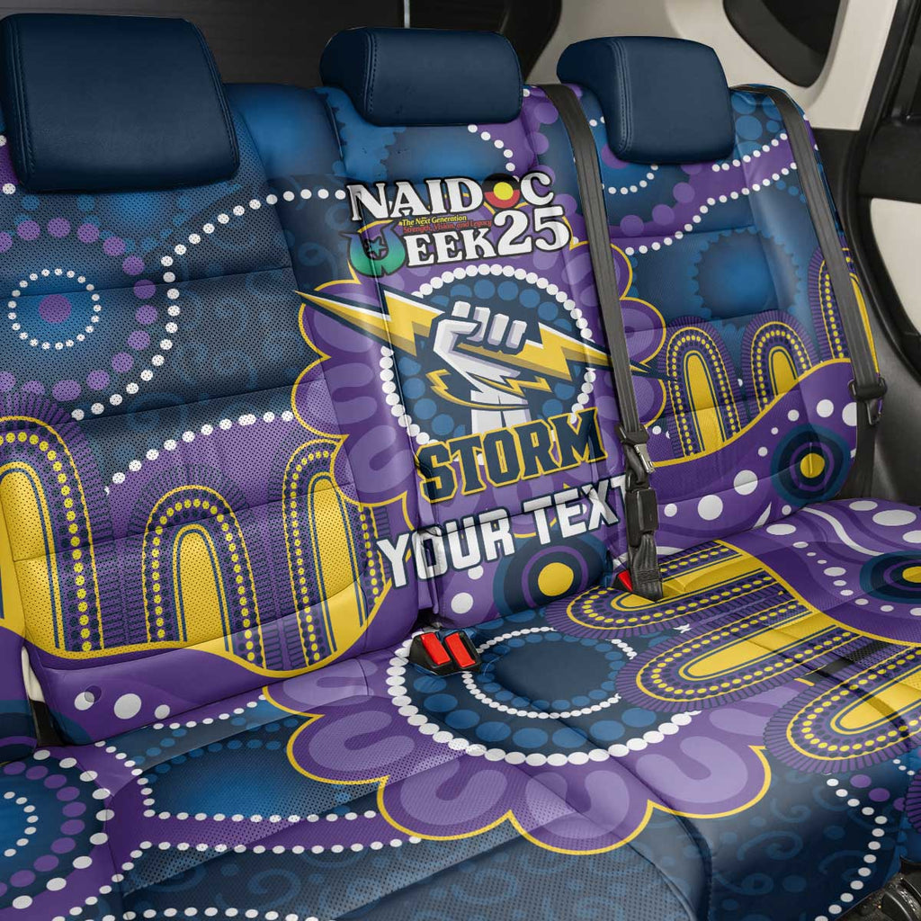 Custom NAIDOC Week 2025 Storm Back Car Seat Cover Melbourne Indigenous Art