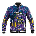 Custom NAIDOC Week 2025 Storm Baseball Jacket Melbourne Indigenous Art