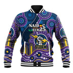 Custom NAIDOC Week 2025 Storm Baseball Jacket Melbourne Indigenous Art
