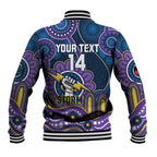 Custom NAIDOC Week 2025 Storm Baseball Jacket Melbourne Indigenous Art