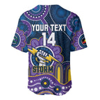 Custom NAIDOC Week 2025 Storm Baseball Jersey Melbourne Indigenous Art