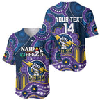 Custom NAIDOC Week 2025 Storm Baseball Jersey Melbourne Indigenous Art