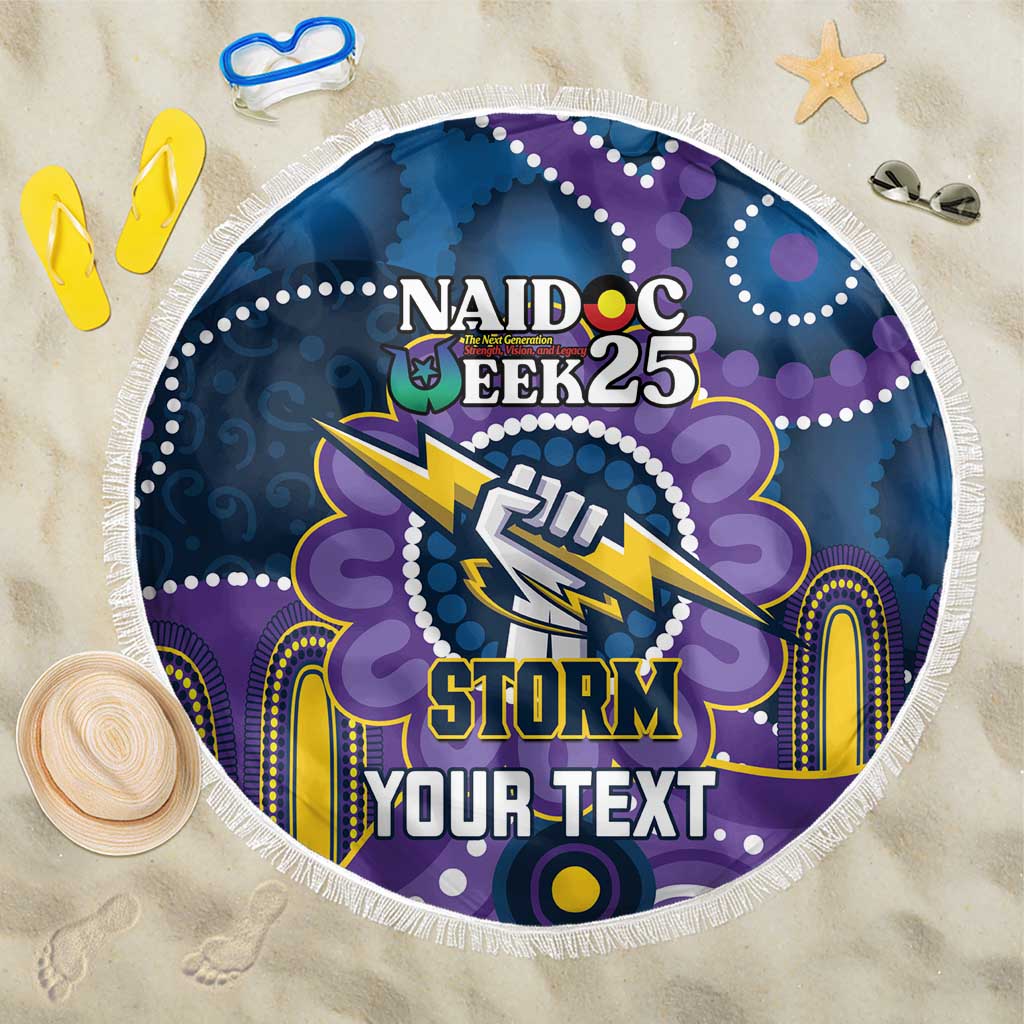 Custom NAIDOC Week 2025 Storm Beach Blanket Melbourne Indigenous Art